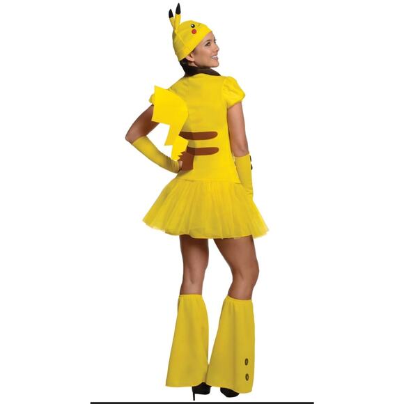 Women's POKEMON PIKACHU Halloween COSTUME Size MEDIUM. Pre-Loved 1 X. - Picture 2 of 14